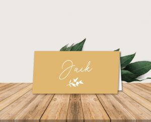 marque place mariage kraft chic