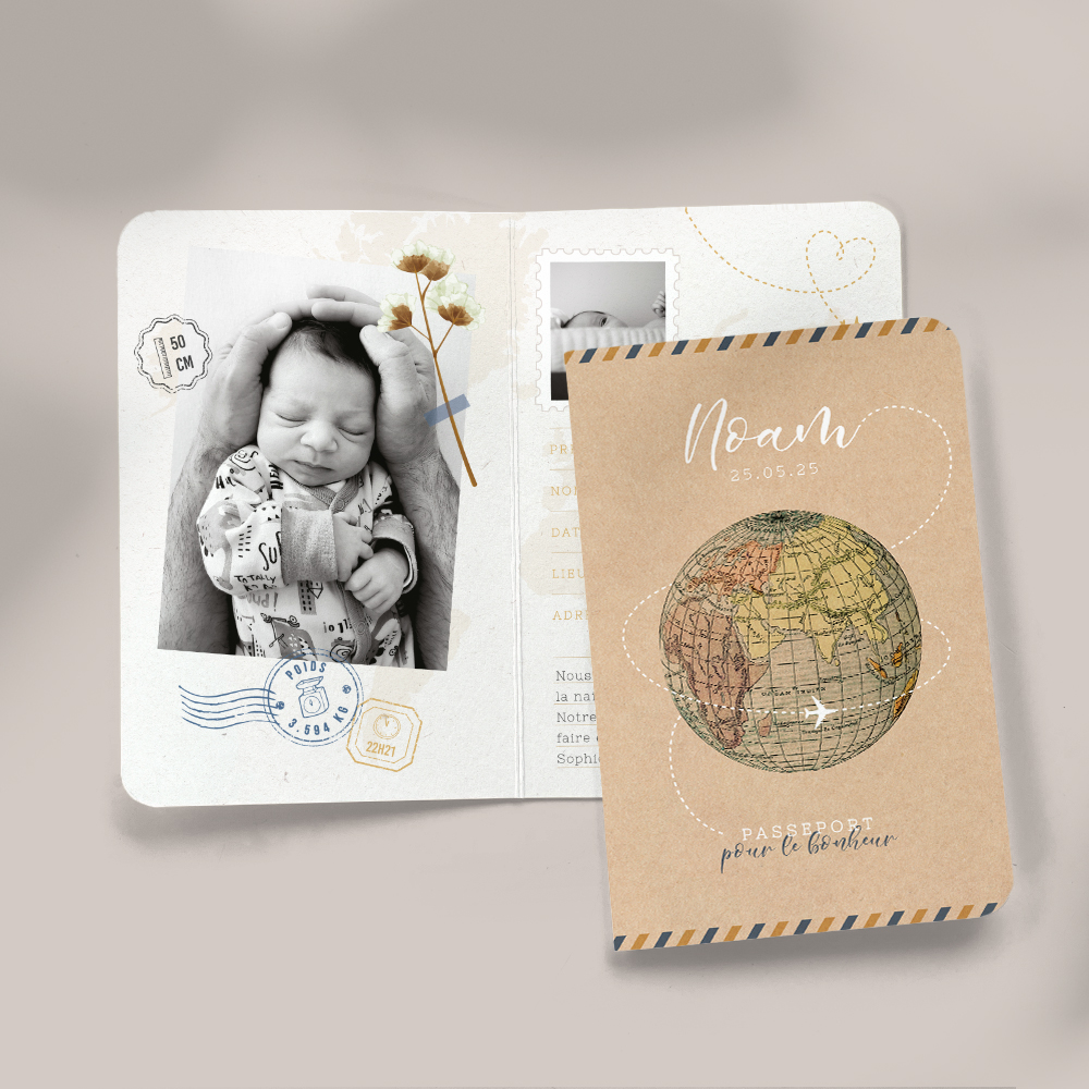 faire-part de naissance passeport